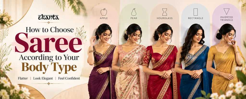 How to Choose Saree According to Your Body Type