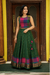 Thendral Green Sleeveless Croptop and Skirt ( Set of 2 )