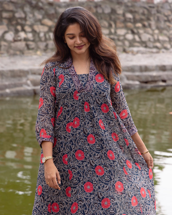 Red Floral Vine Dress (PR)