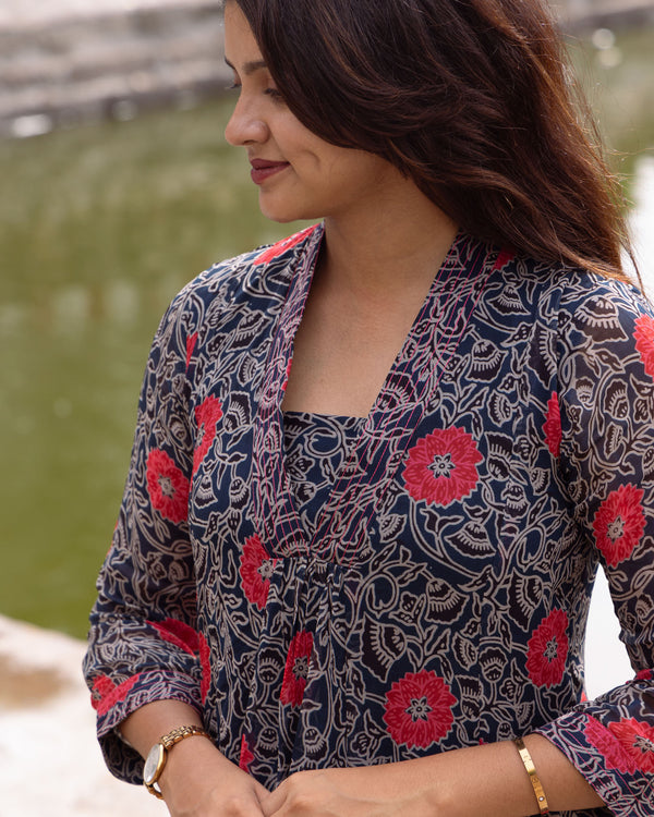 Red Floral Vine Dress (PR)