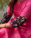 Crimson Charm pink Kurta (PR)