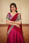 Navya Magenta Halfsaree (Set of 3)