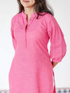 Lotus Pink Handloom Kurta (PR)