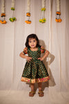 Smriti Green Brocade with Paithini Border Mini