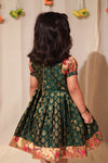 Smriti Green Brocade with Paithini Border Mini