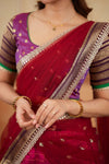 Navya Magenta Halfsaree (Set of 3)