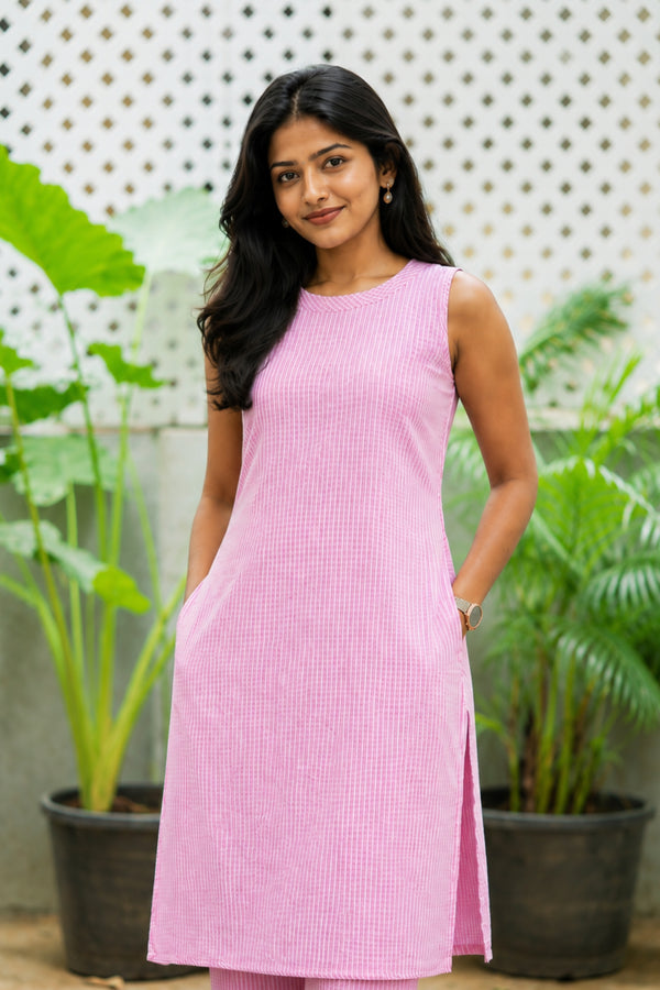 Samyuktha Light Pink Co - Ords (Set of 2 )