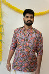 Dhruv - Pichwai Purple Shirt