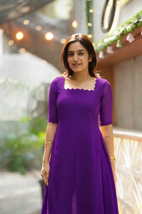 Aarna Violet Kurta Set (Set of 2)
