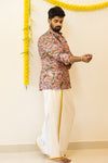 Dhruv - Pichwai Purple Shirt