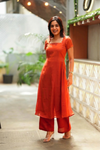 Aarna Rust Orange Kurta Set (Set of 2)