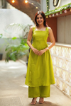 Aarna Lime Green Kurta Set (Set of 2)