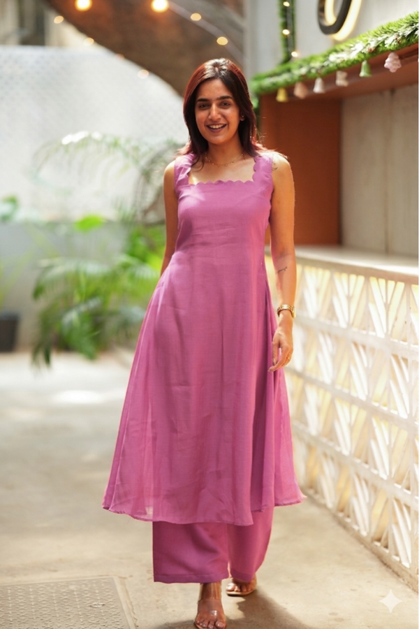 Aarna Pink Kurta Set (Set of 2)