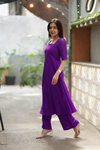 Aarna Violet Kurta Set (Set of 2)