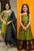 Prisha Olive Green Kurti with Lehenga Mom & Me