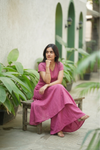 Nandhitha Pink Kurta Set ( Set of 2)