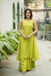Nandhitha Lime Green Kurta Set ( Set of 2)