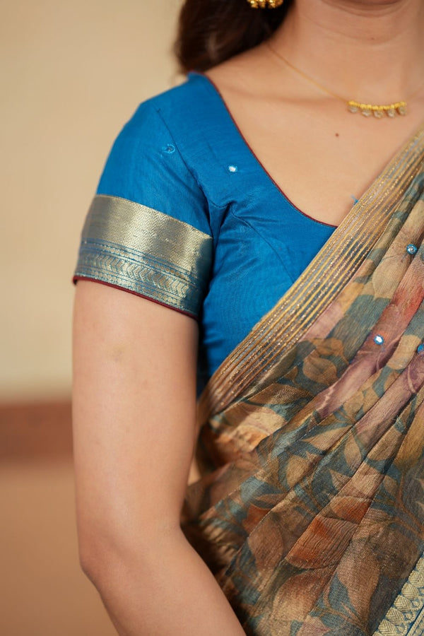 Yuvika Blue Halfsaree (Set of 3)