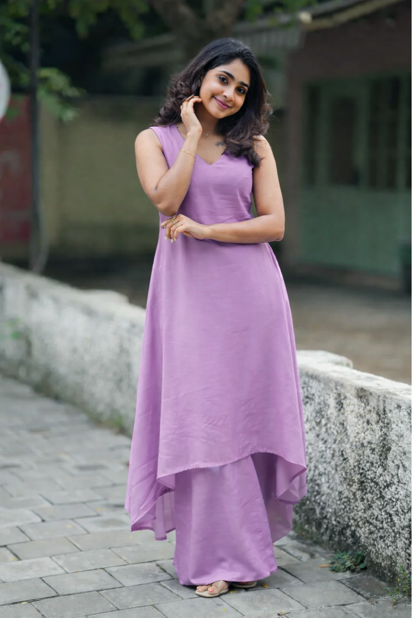 Nandhitha Lilac Kurta Set ( Set of 2)