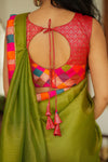Mayilini Green Saree (Set of 2)