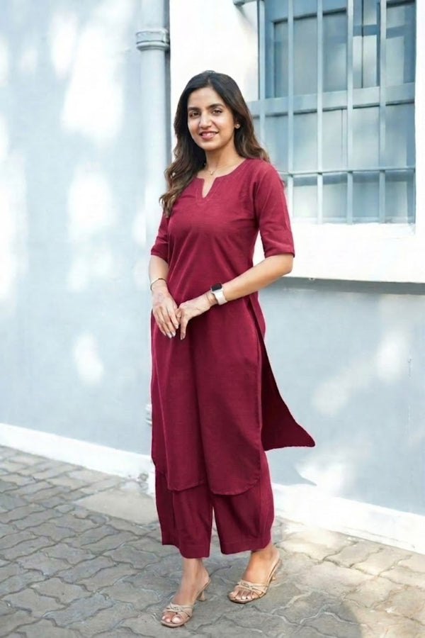 Suji Maroon Co - Ords ( Set of 2 )