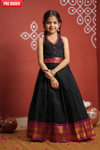 Tamizh Black Lehenga Mini (Set of 2)