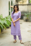 Raha Lilac Kurti Set (Set of 2)