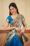 Yuvika Blue Halfsaree (Set of 3)