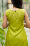Nandhitha Lime Green Kurta Set ( Set of 2)