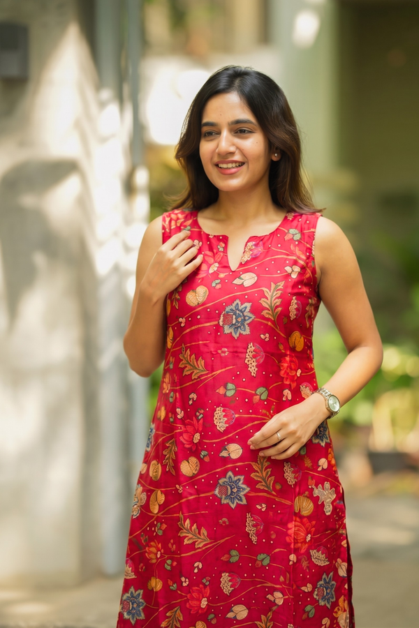 Manya Red Floral Co - Ords (Set of 2)