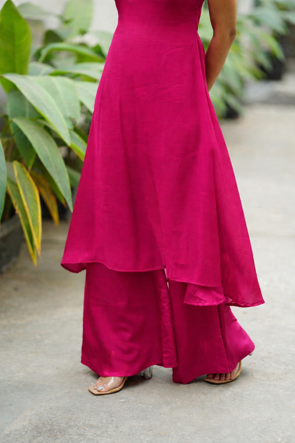 Nandhitha Rose Pink Kurta Set ( Set of 2)