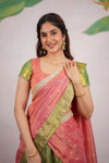 Tanisha Green Halfsaree (Set of 3)