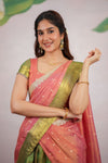 Tanisha Green Halfsaree (Set of 3)