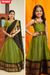 Prisha Olive Green Halfsaree – Mom & Me Set