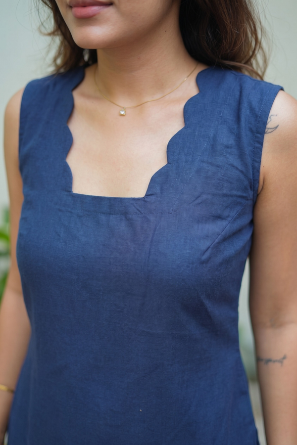Oviya Navy Blue Co - Ords ( Set of 2 )