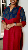 IMD - Shanvika Red Cotton Kurti