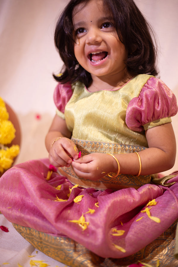IMD - Nidhi Pink with Green Mini