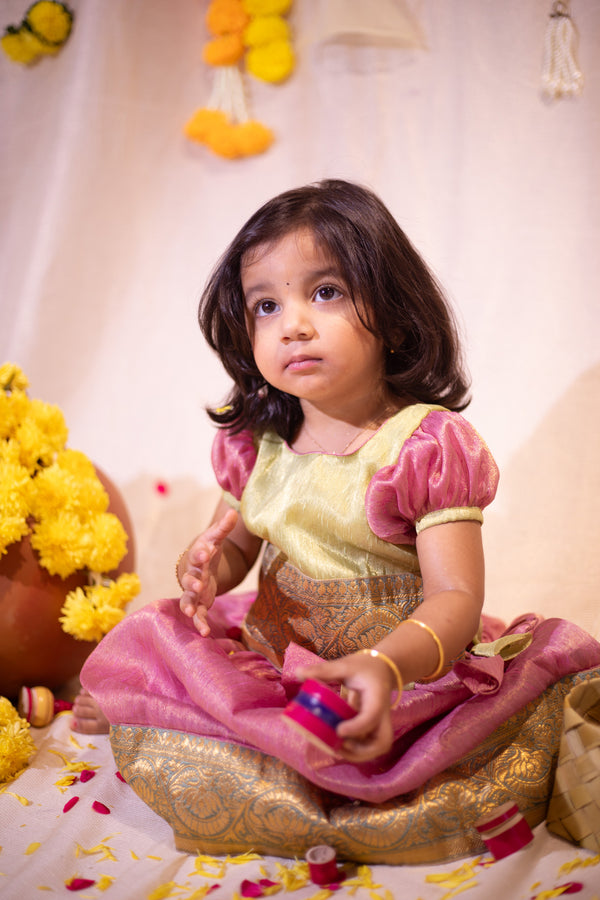 IMD - Nidhi Pink with Green Mini