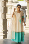 IMD - Kayalvizhi Ivory and Aqua Dress