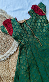 Athira Green & Maroon frock Mini