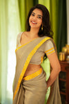 Mayilini Grey Saree (Set of 2)
