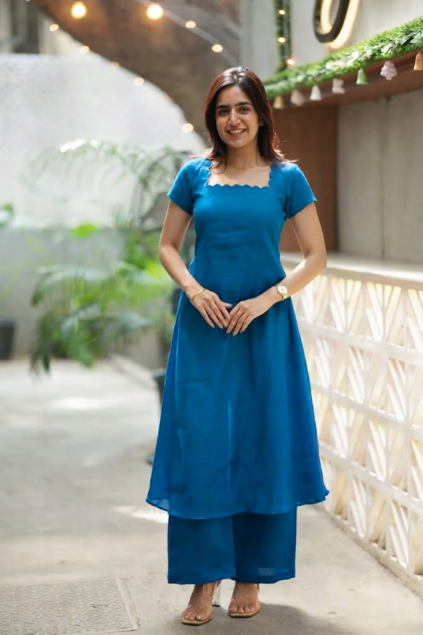 Aarna Teal Kurta Set (Set of 2)
