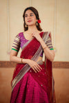 Navya Magenta Halfsaree (Set of 3)