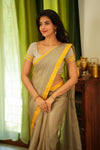 Mayilini Grey Saree (Set of 2)