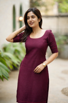 Raha Wine Kurti Set (Set of 2)