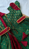 Athira Green & Maroon frock Mini