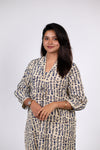 Blue Fish Print Kurta (PR)