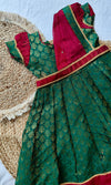 Athira Green & Maroon frock Mini
