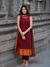 Apoorva Maroon Narayanpet Cotton Kurti Set ( set of 2 )