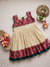 Aadhya Beige with Magenta Frock Mini